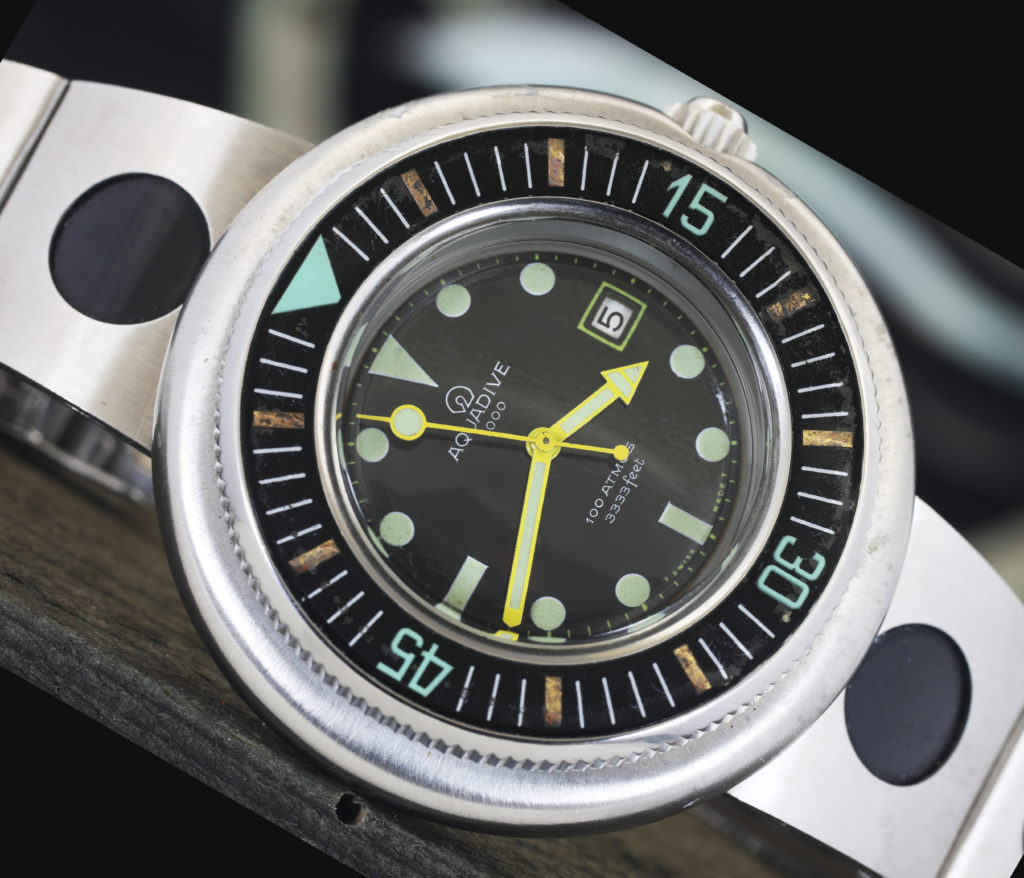AQUADIVE 1000 RARE VINTAGE OVERSIZE DIVE WATCH 1970s Vintage Watches Stefano Mazzariol