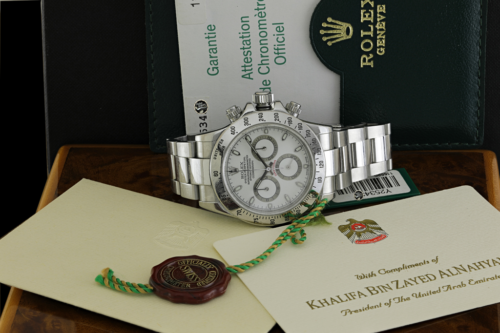 ROLEX DAYTONA REF. 116520 LOGO ARABO UAE FULL SET Vintage Watches Stefano Mazzariol