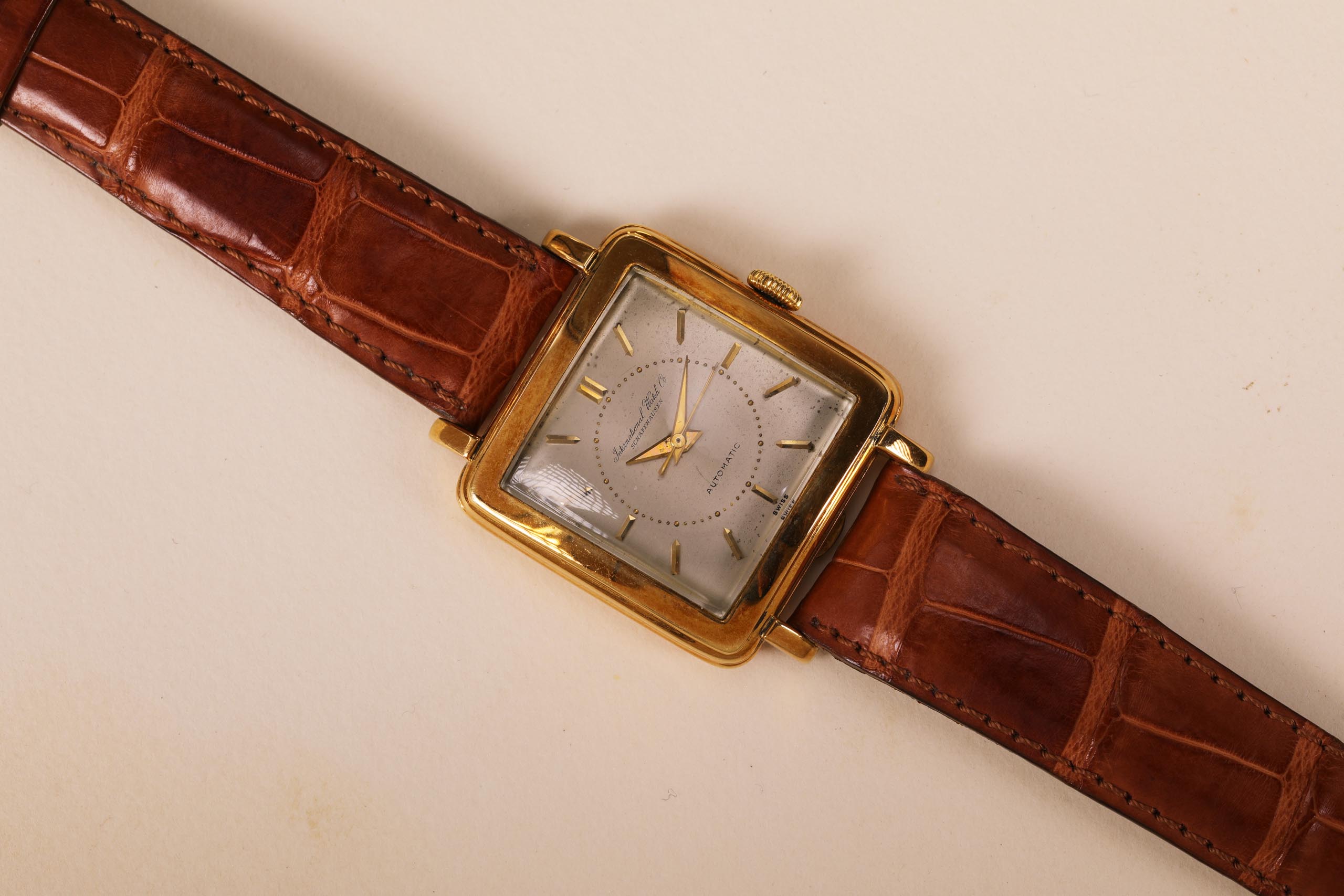 IWC CIOCCOLATONE AUTOMATICO IN ORO CASSA A SCATTO CAL. 852 1 iwc 2