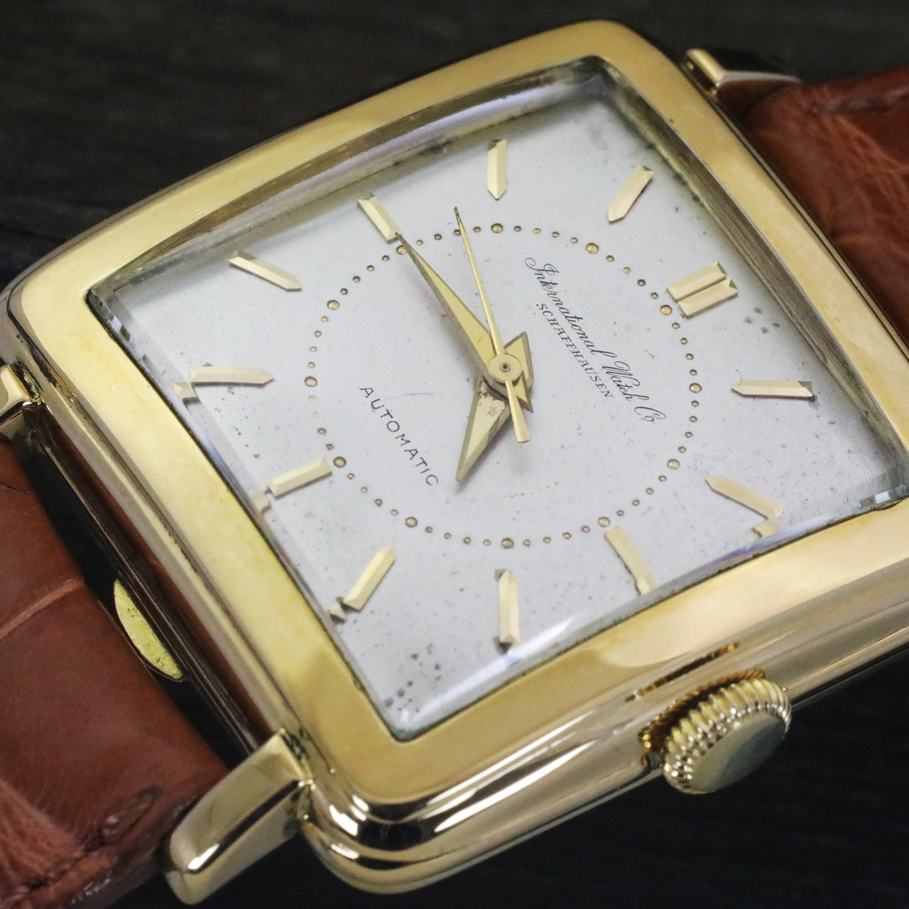 iwc cioccolatone gold vintage watches stefano mazzariol uai
