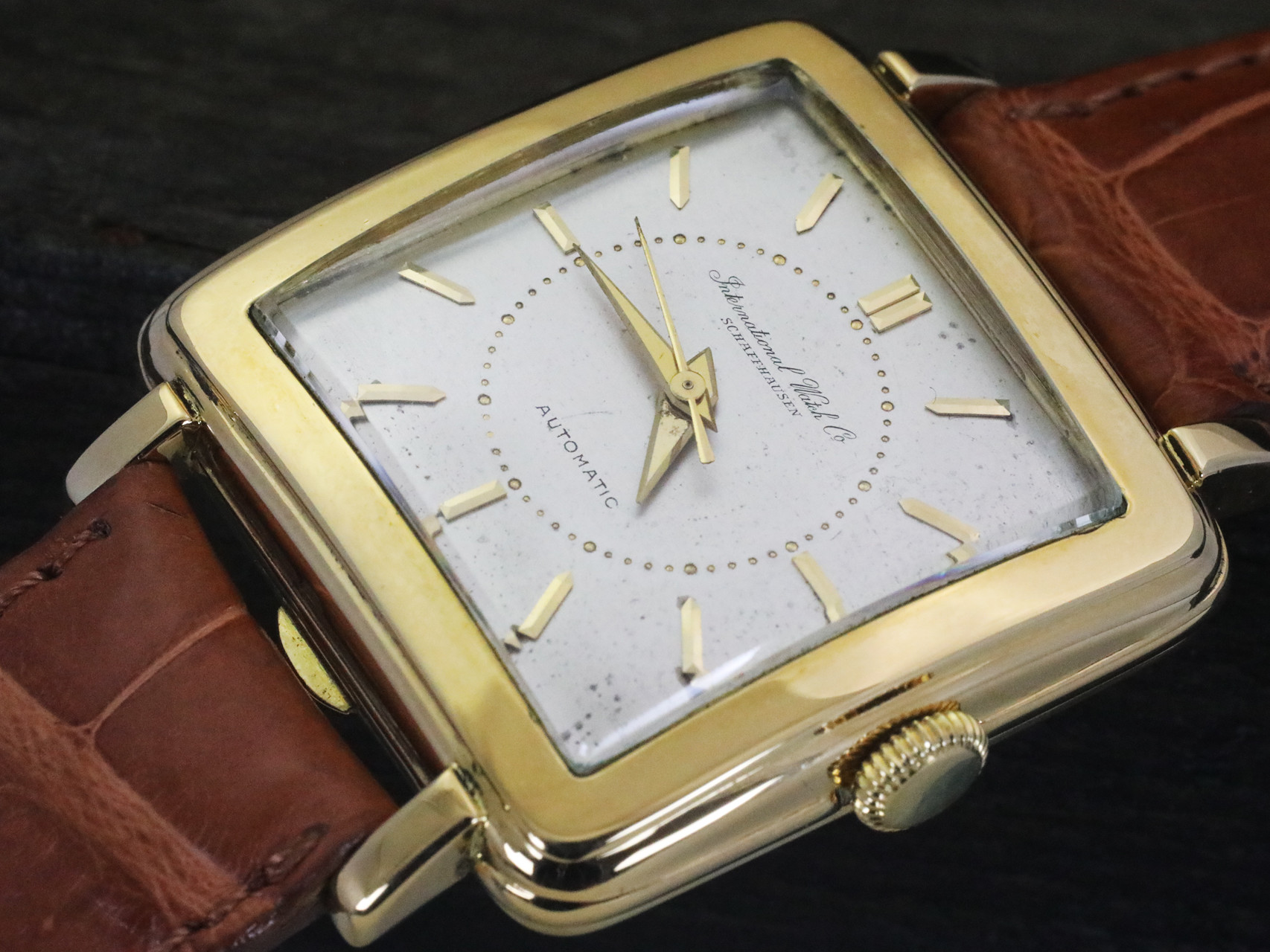 iwc cioccolatone gold vintage watches stefano mazzariol uai