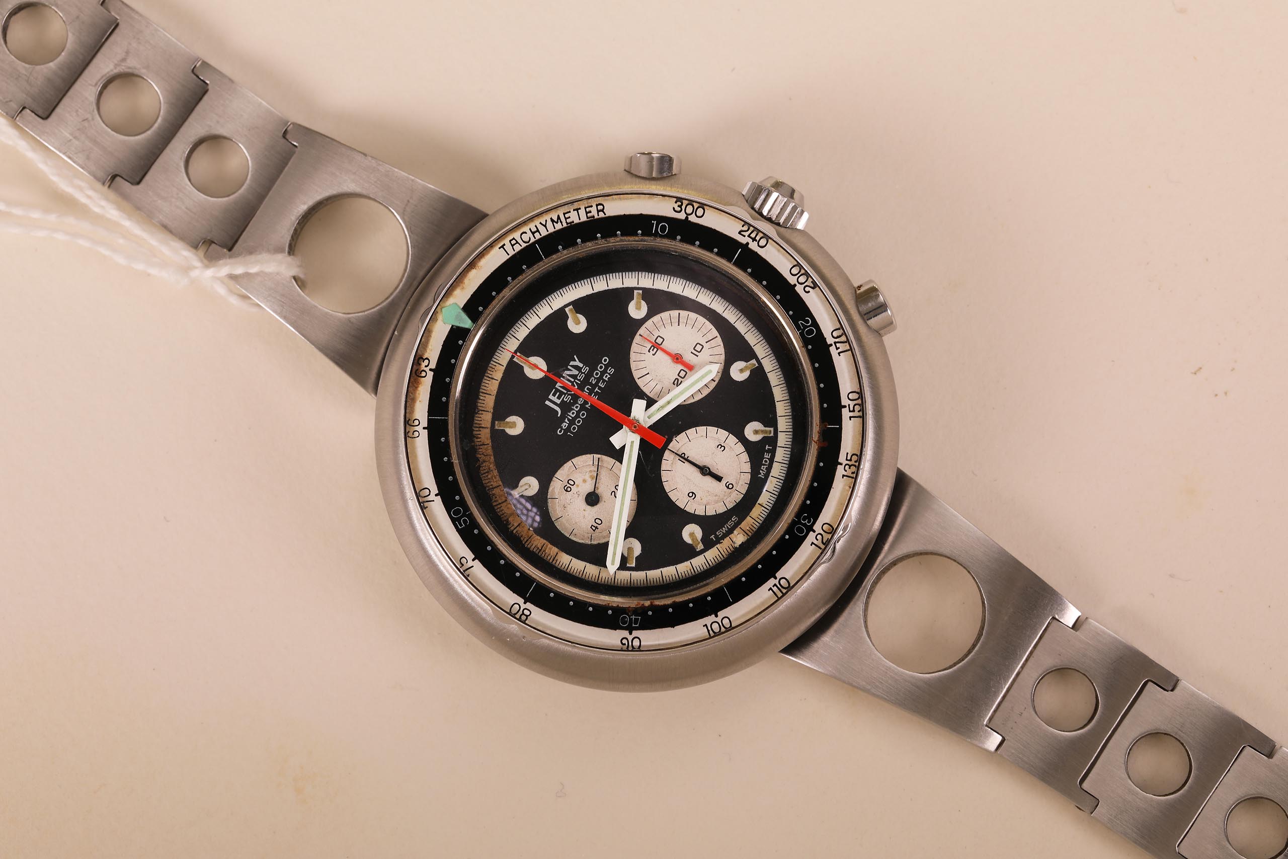 JENNY CARIBBEAN 2000 RARISSIMO OROLOGIO VINTAGE DA IMMERSIONE 7 jenny 2