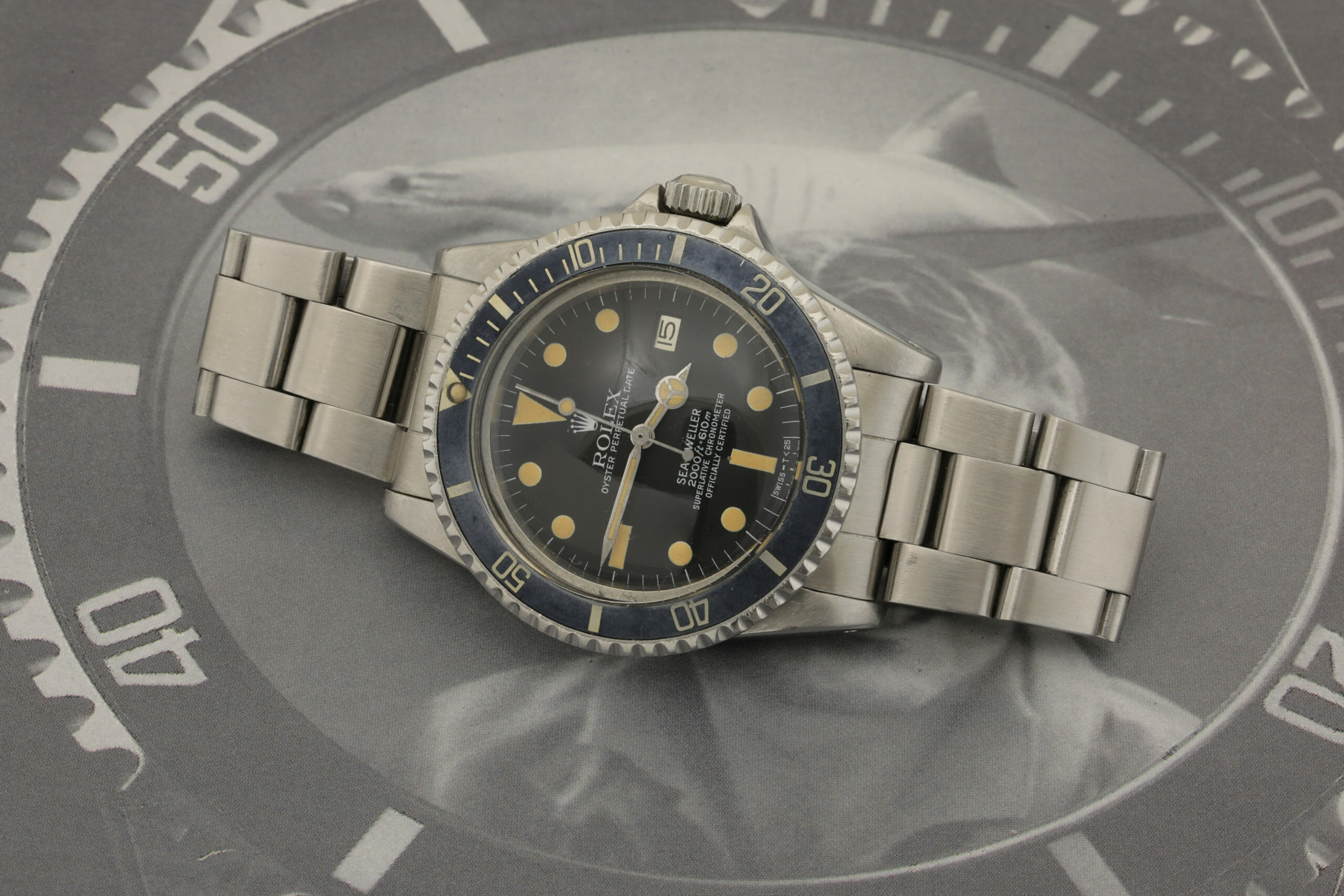 ROLEX SEA DWELLER REF. 1665 WHITE WRITING INDEXES AND BEZEL