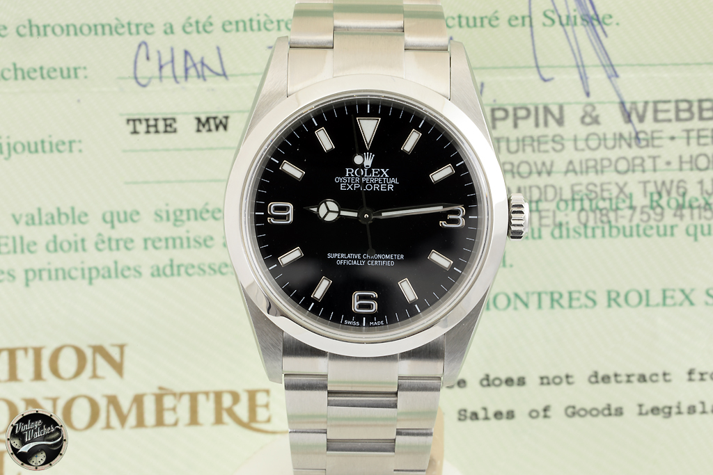 Rolex Explorer ref. 114270 Like New First Series P Never Polished
