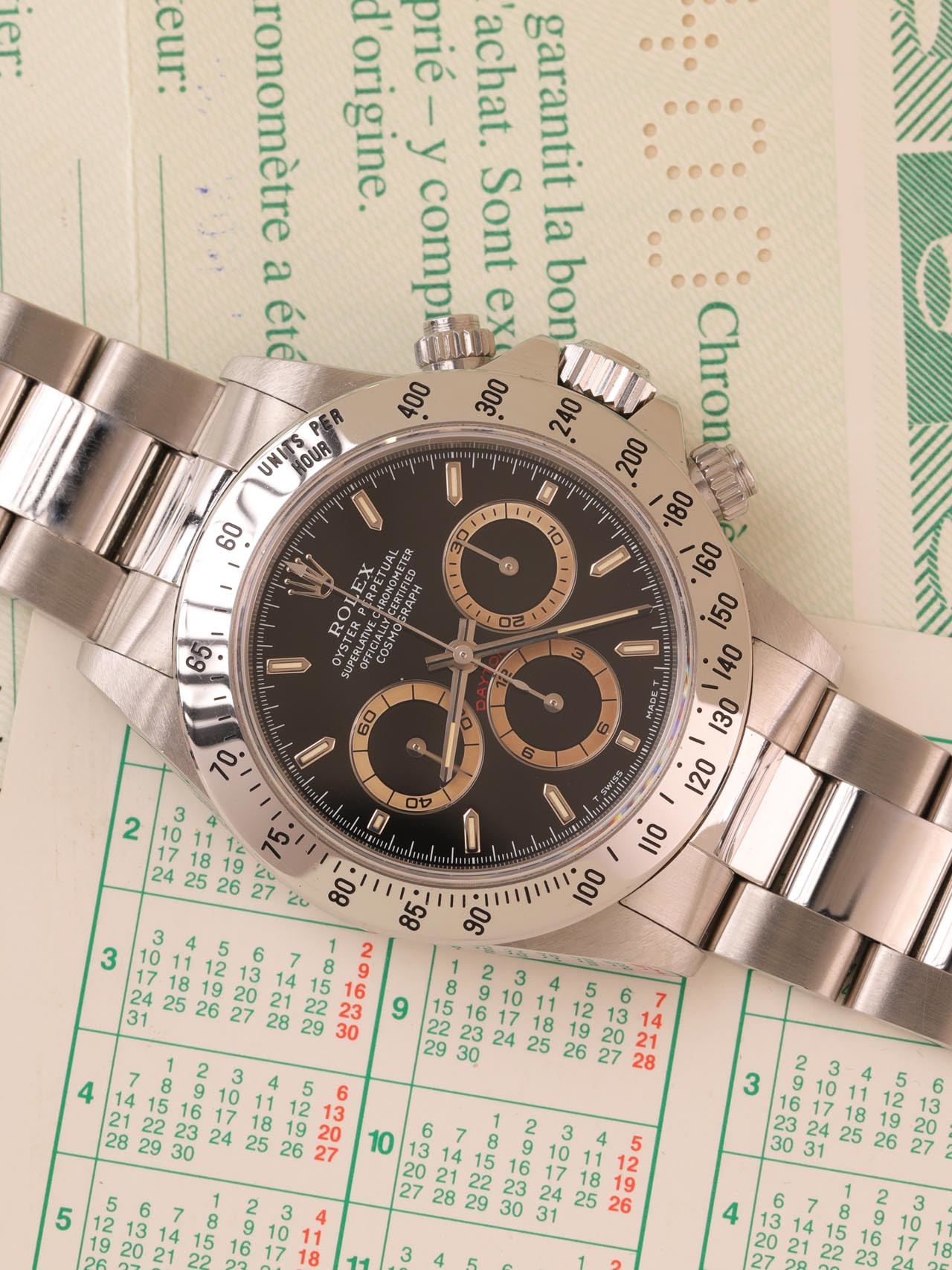 Rolex Daytona ref. 16520 Patrizzi NOS Full Set 129 16520 nos marrone uai