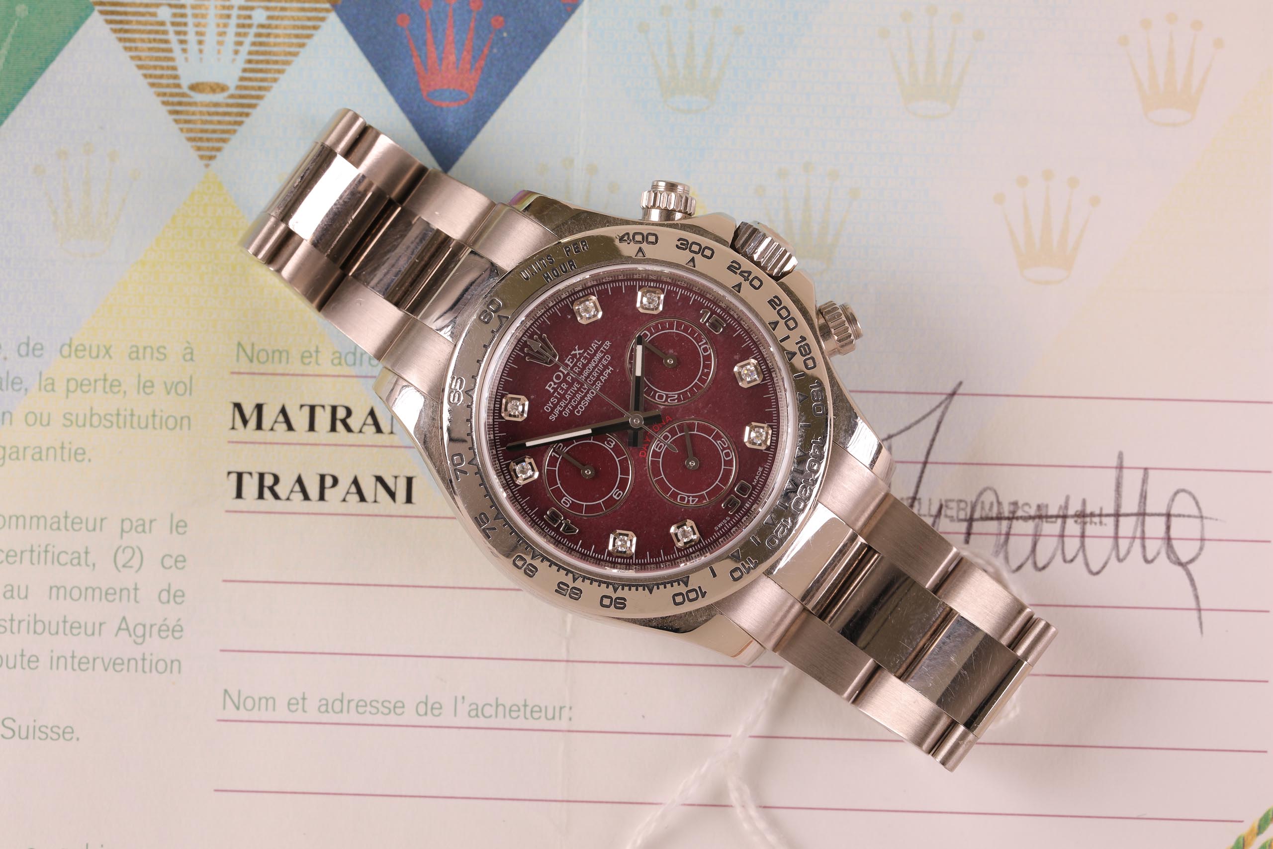 Rolex Daytona ref. 116509 Rubelite Brilli Scatola e Garanzia 26 rubelite 1