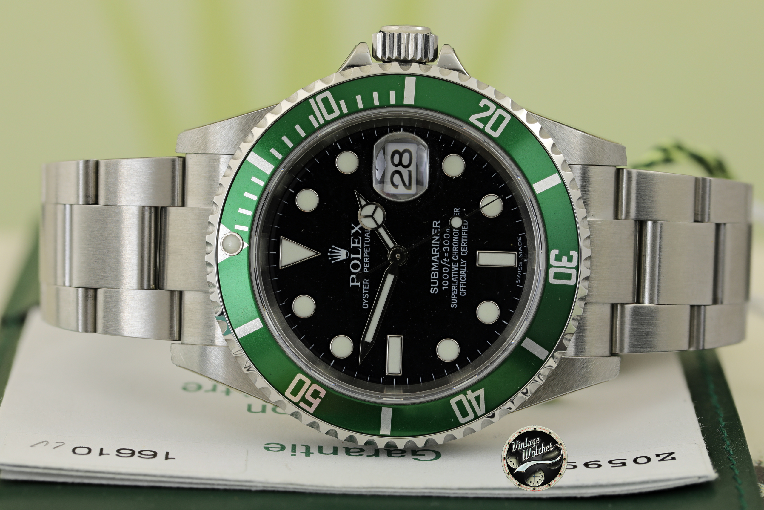 Rolex Submariner ref. 16610 LV ser. Z Mint NOS Full Stickers and Full Set -  Vintage Watches - Stefano Mazzariol