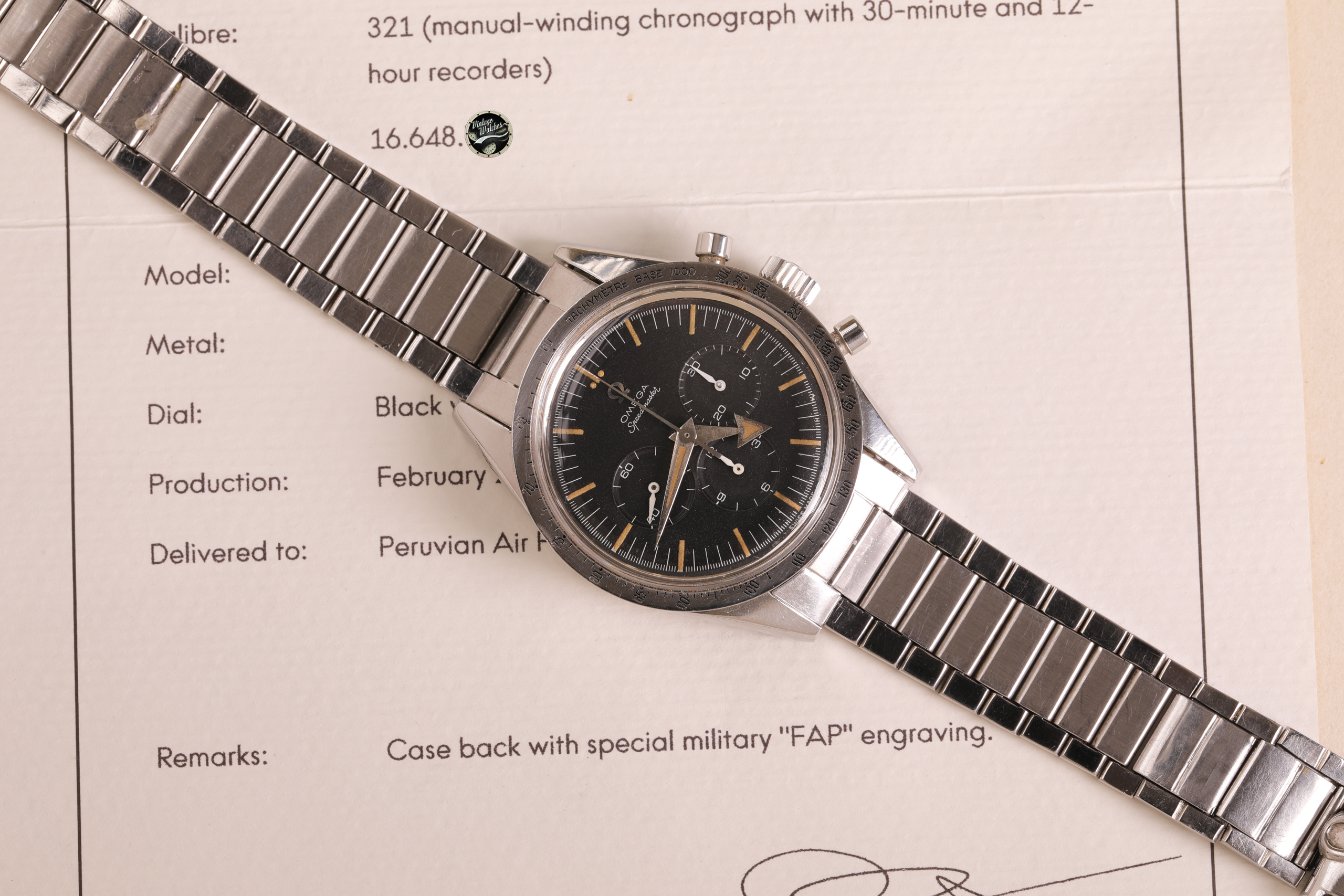 Omega Speedmaster ref. 2915-2 FAP prodotto nel 1959 1 2915 1