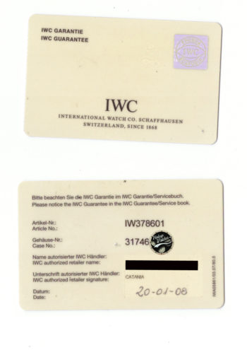 garanzia iwc top gun 2