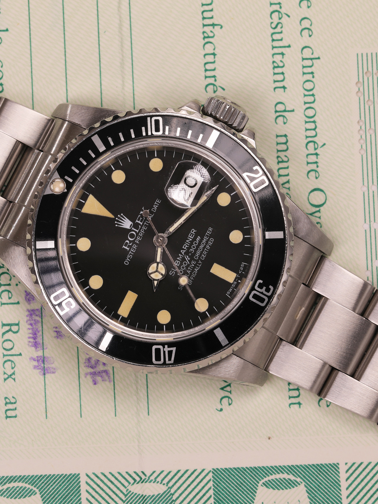Rolex Submariner ref. 16800 Quadrante Matt Pallettoni Scatola e Garanzia 55 16800 uai