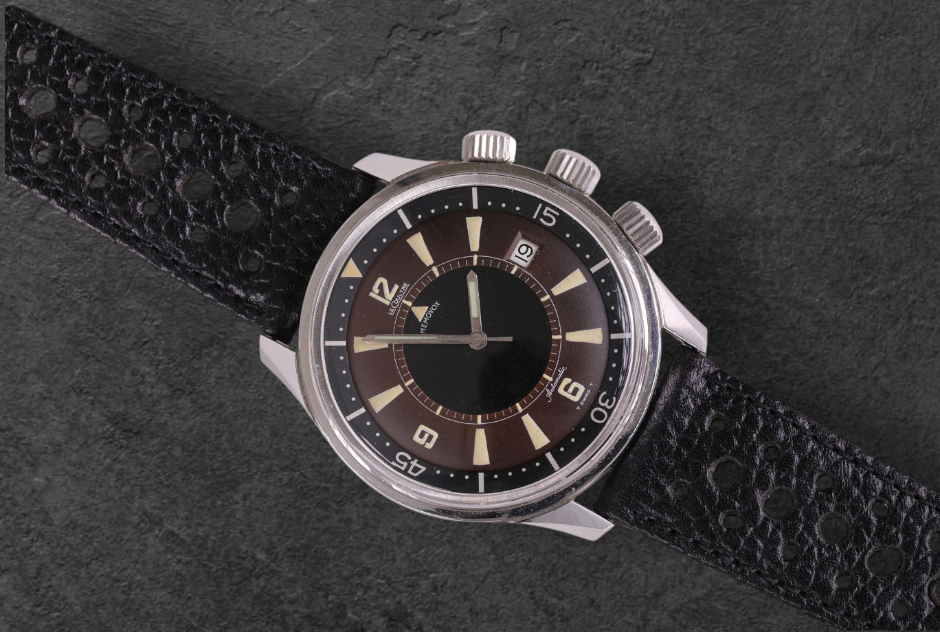 Le Coultre Polaris quadrante marrone prodotto nel 1968 1 le coultre 1 1