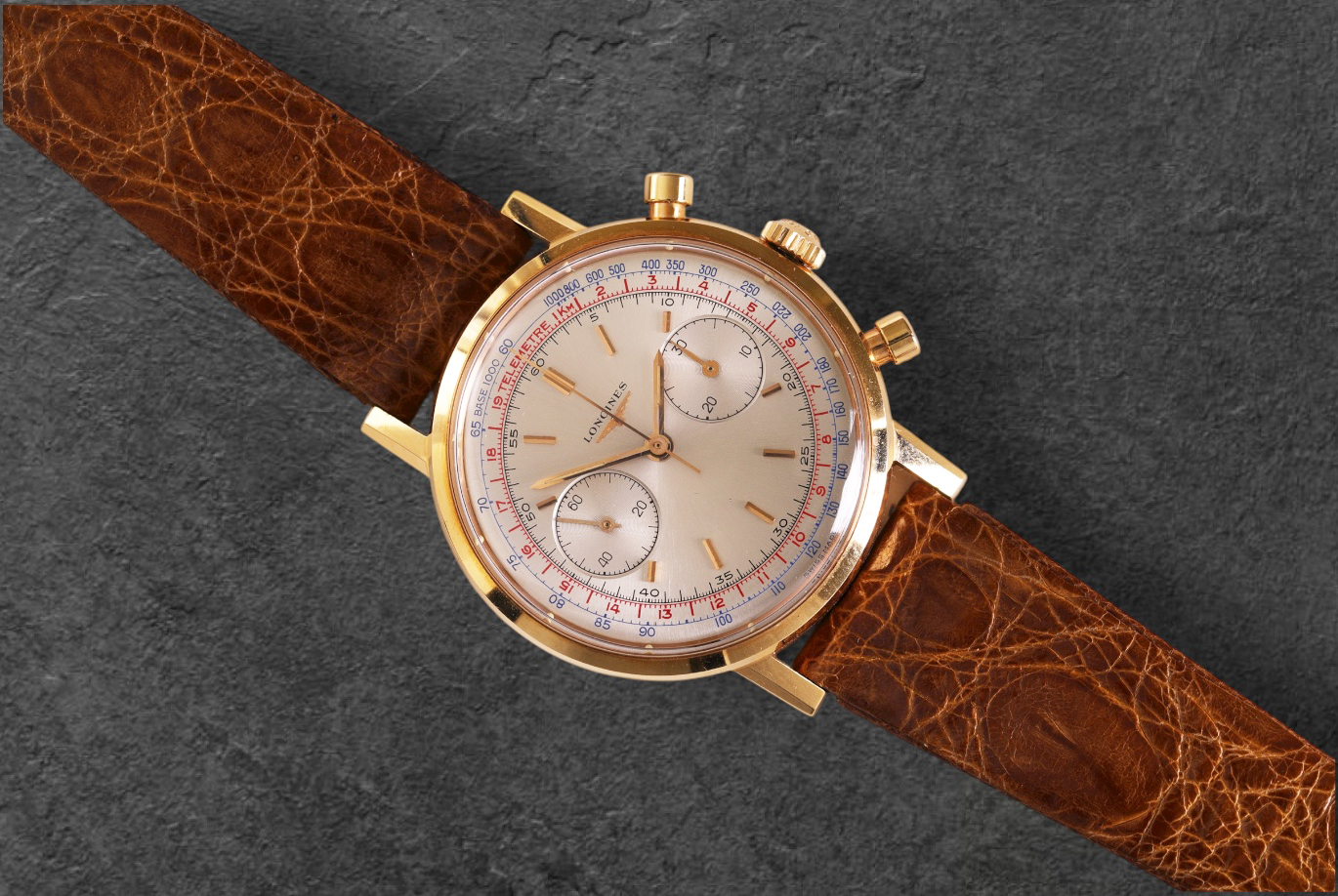 Longines 30Ch ref. 7415 FlyBack Pink Gold 2 longines rosa 2 1