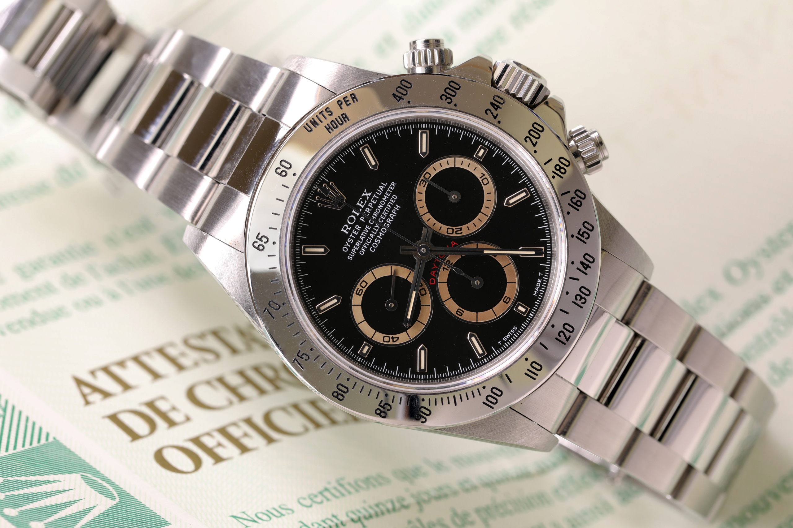 Rolex Daytona ref. 16520 Patrizzi NOS Full Set<br>– Prezzo su richiesta –