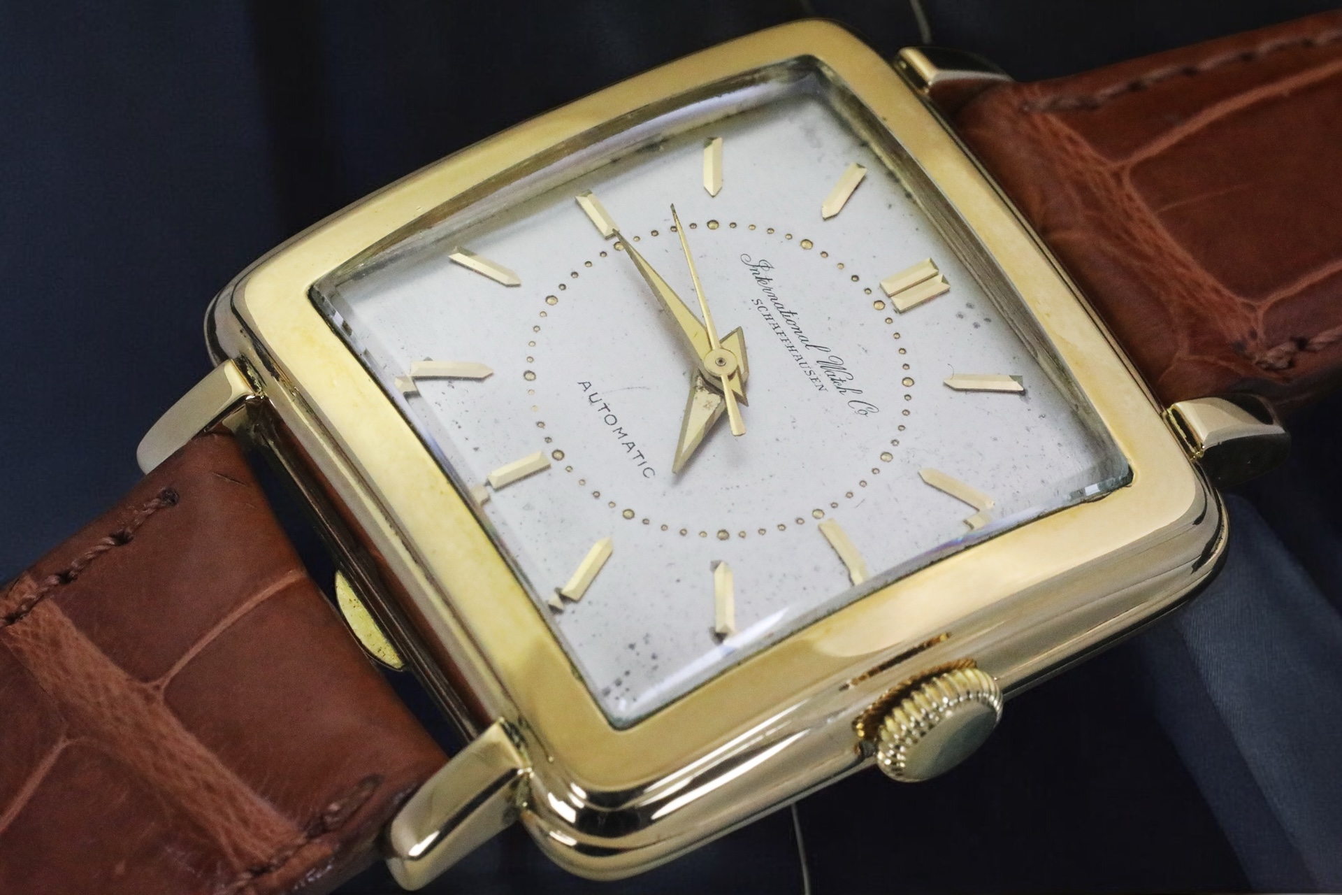 IWC Cioccolatone in oro cassa a scatto cal. 852