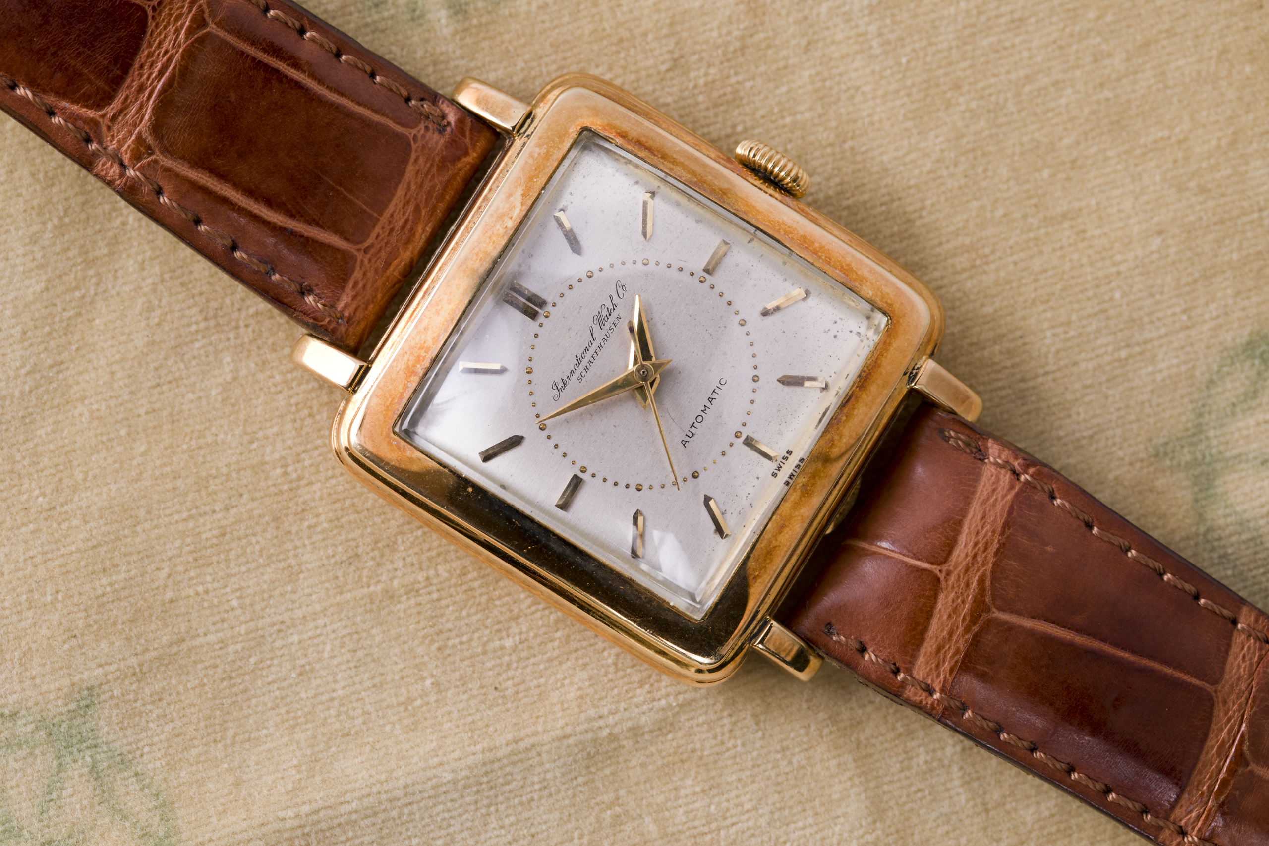 IWC Cioccolatone in oro cassa a scatto cal. 852