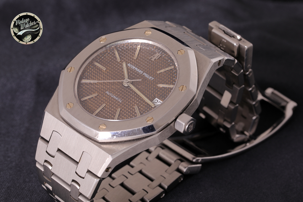 Audemars Piguet Royal Oak ref 14790 Quadrante Marrone 2 AP 14790 lato
