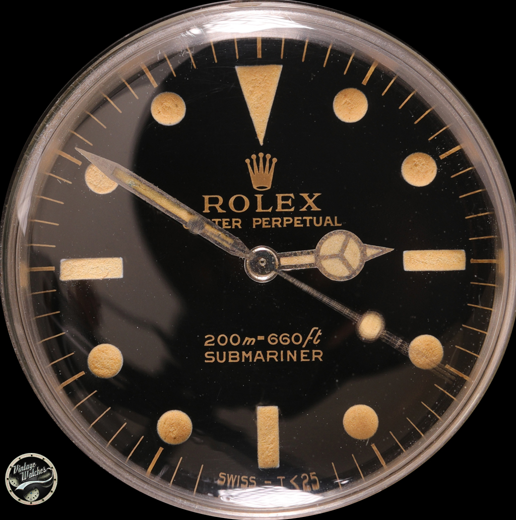 Rolex Submariner 5513 Gilt Dial made in 1964 with Papers Never Polished 4 5513 1076891 dial