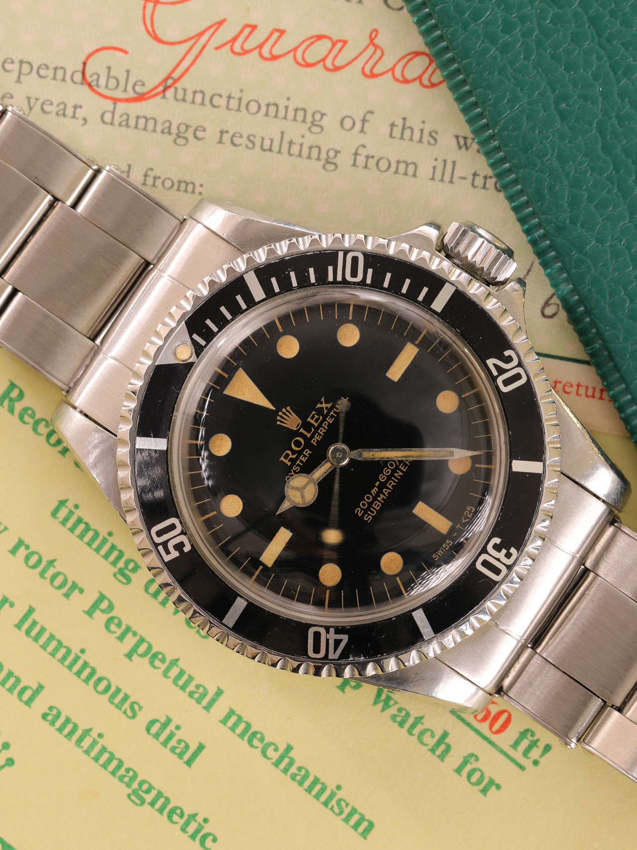 Rolex Submariner 5513 Gilt del 1964 con Garanzia Mai Lucidato 7 5513 1076891 grande uai