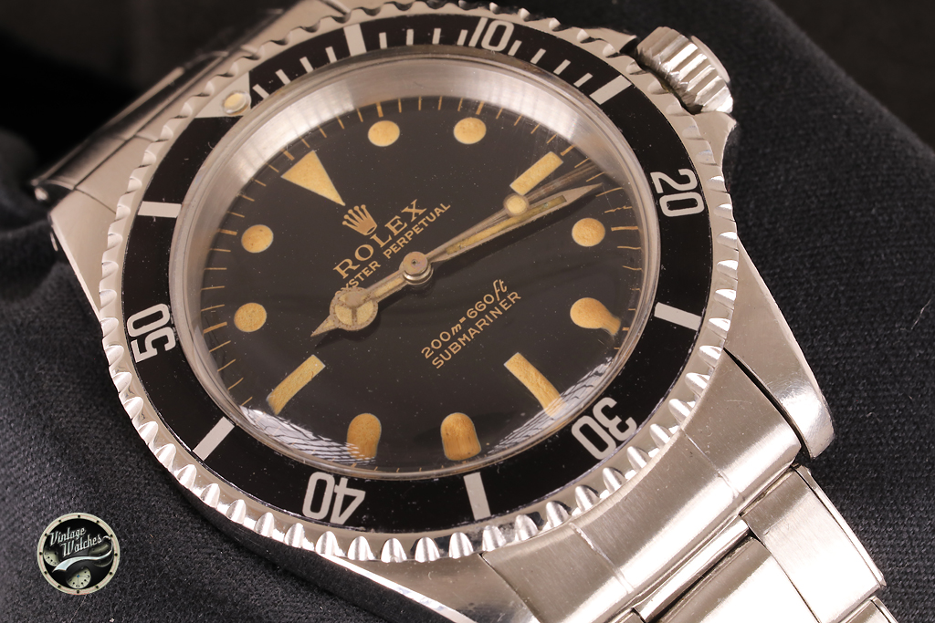 Rolex Submariner 5513 Gilt Dial made in 1964 with Papers Never Polished 2 5513 1076891 traverso1