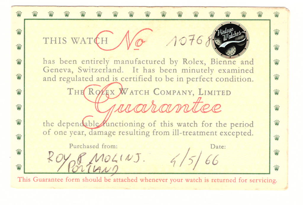 Rolex Submariner 5513 Gilt Dial made in 1964 with Papers Never Polished 6 5513 gara2