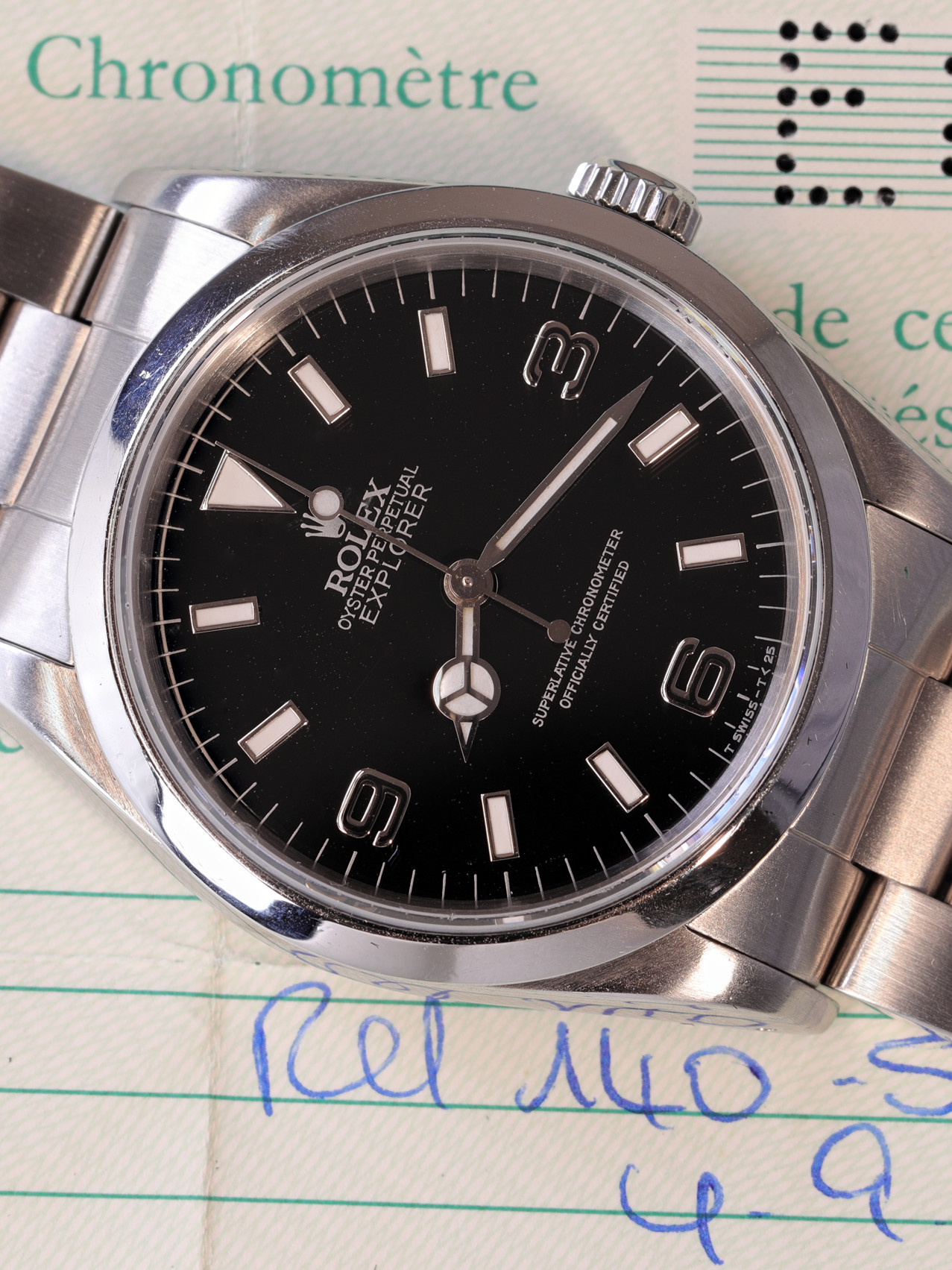 Rolex Explorer ref. 14270 MK1 Blackout del 1991 con Scatola e Garanzia 2 14270 E815016 grande uai