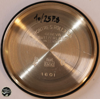 Rolex Datejust ref 1601 Sigma in Oro del 1973 con Garanzia 12 1601 8 3430027 fondello interno