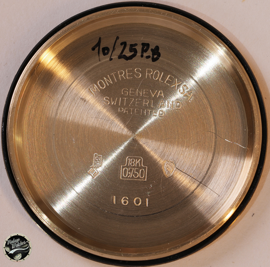 Rolex Datejust ref 1601 Sigma in Oro del 1973 con Garanzia 6 1601 8 3430027 fondello interno