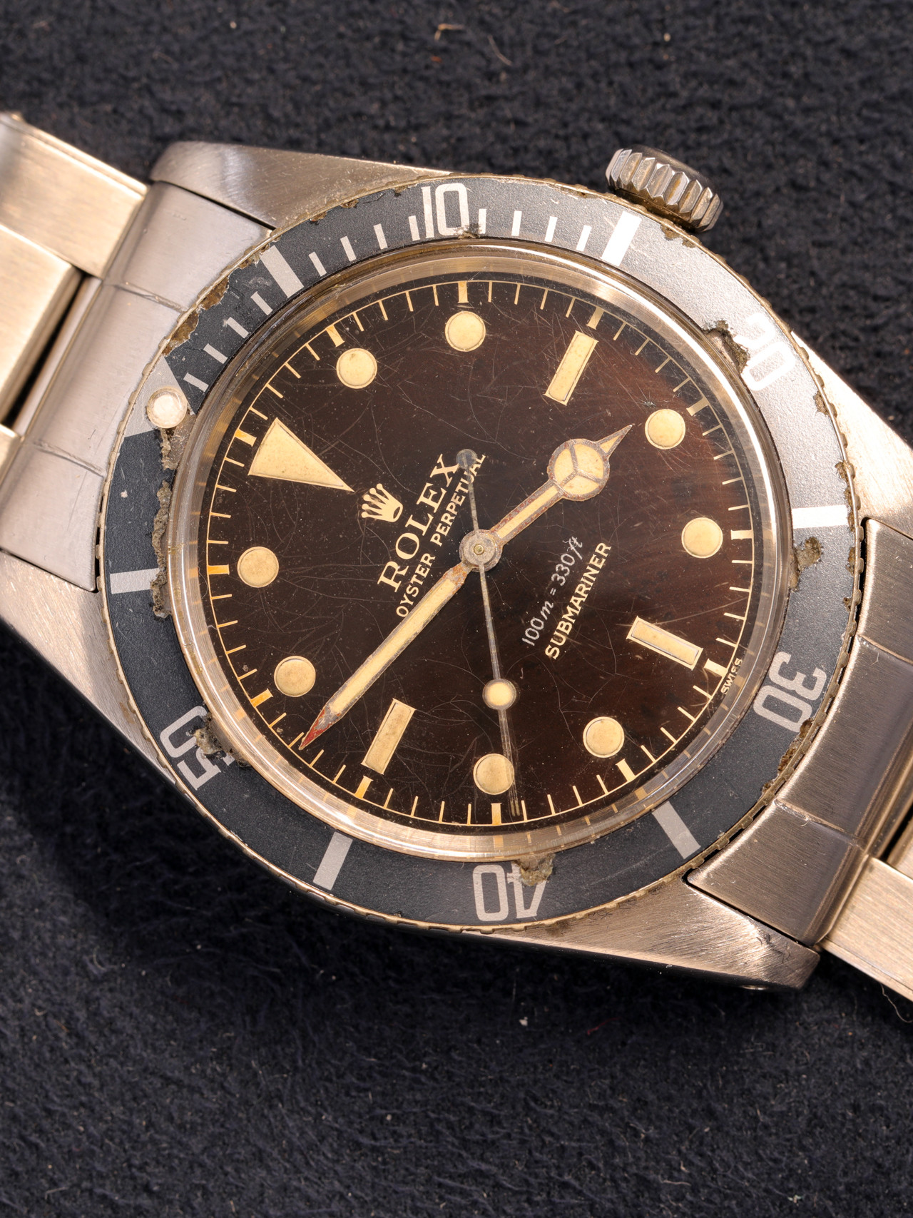 Rolex Submariner ref. 5508 quadrante Marrone del 1959 4 5508 490259 uai