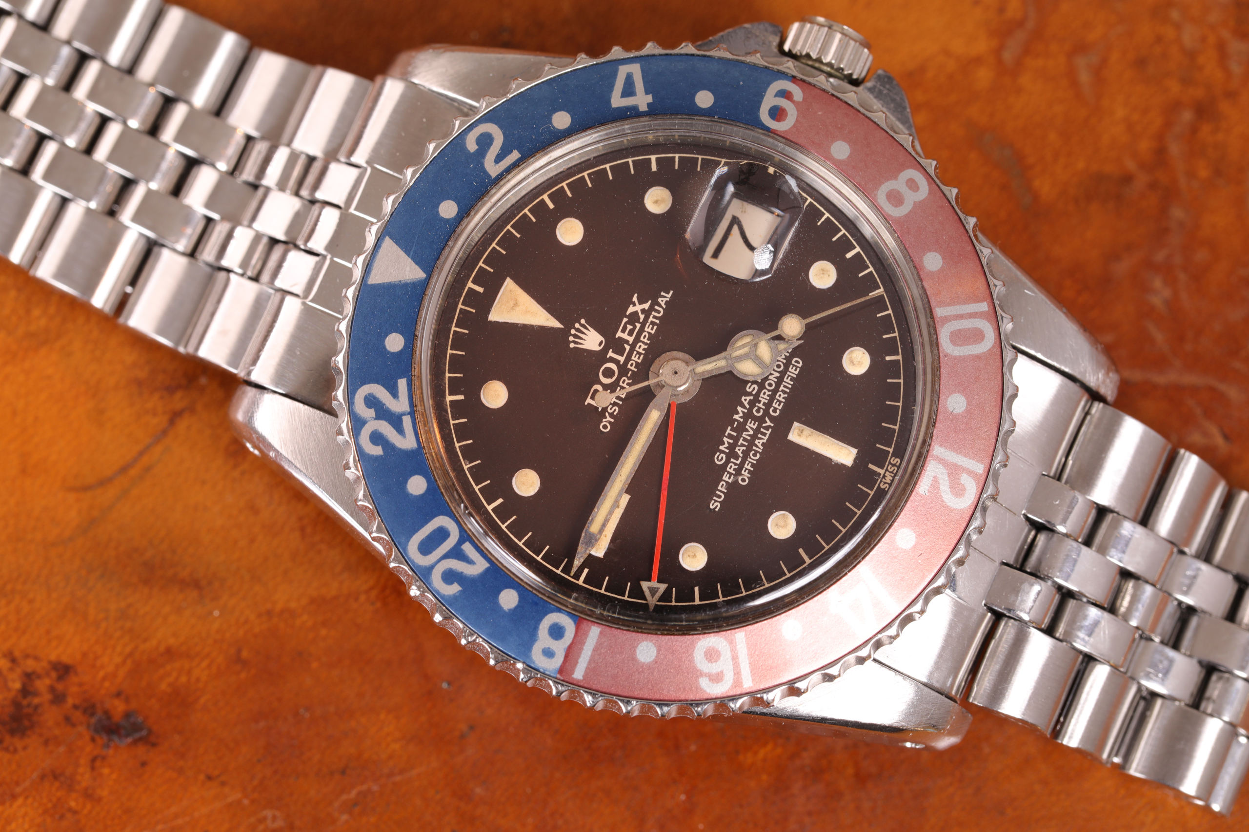 Rolex Gmt Master 1675 Gilt Mk1 Spallette a Punta del 1959 2 1675 505763 Grande 1
