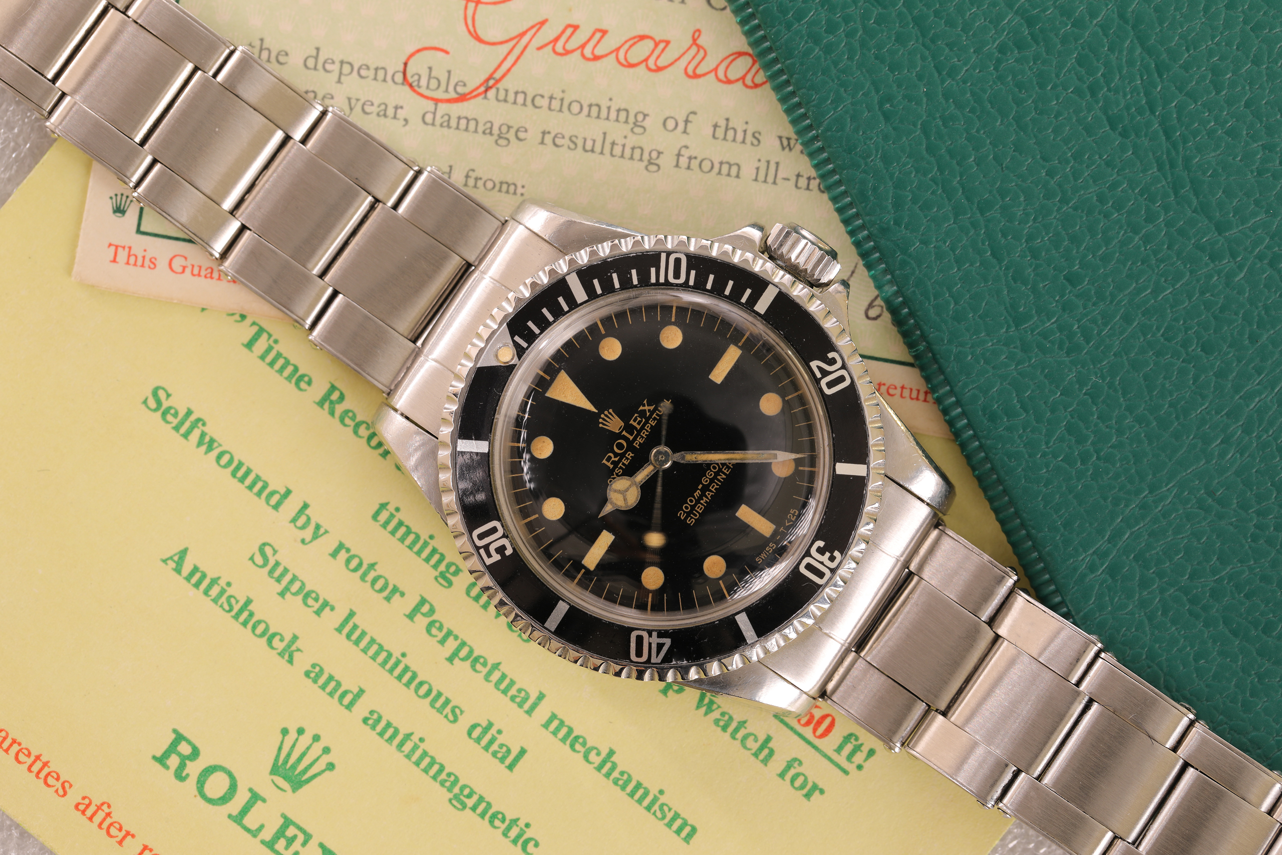 Rolex Submariner 5513 Gilt con Garanzia<br>– Prezzo su richiesta