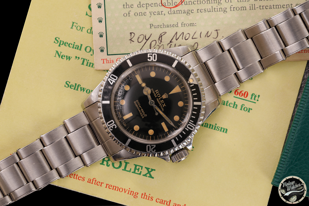 Rolex Submariner 5513 Gilt con Garanzia<br>– Prezzo su richiesta