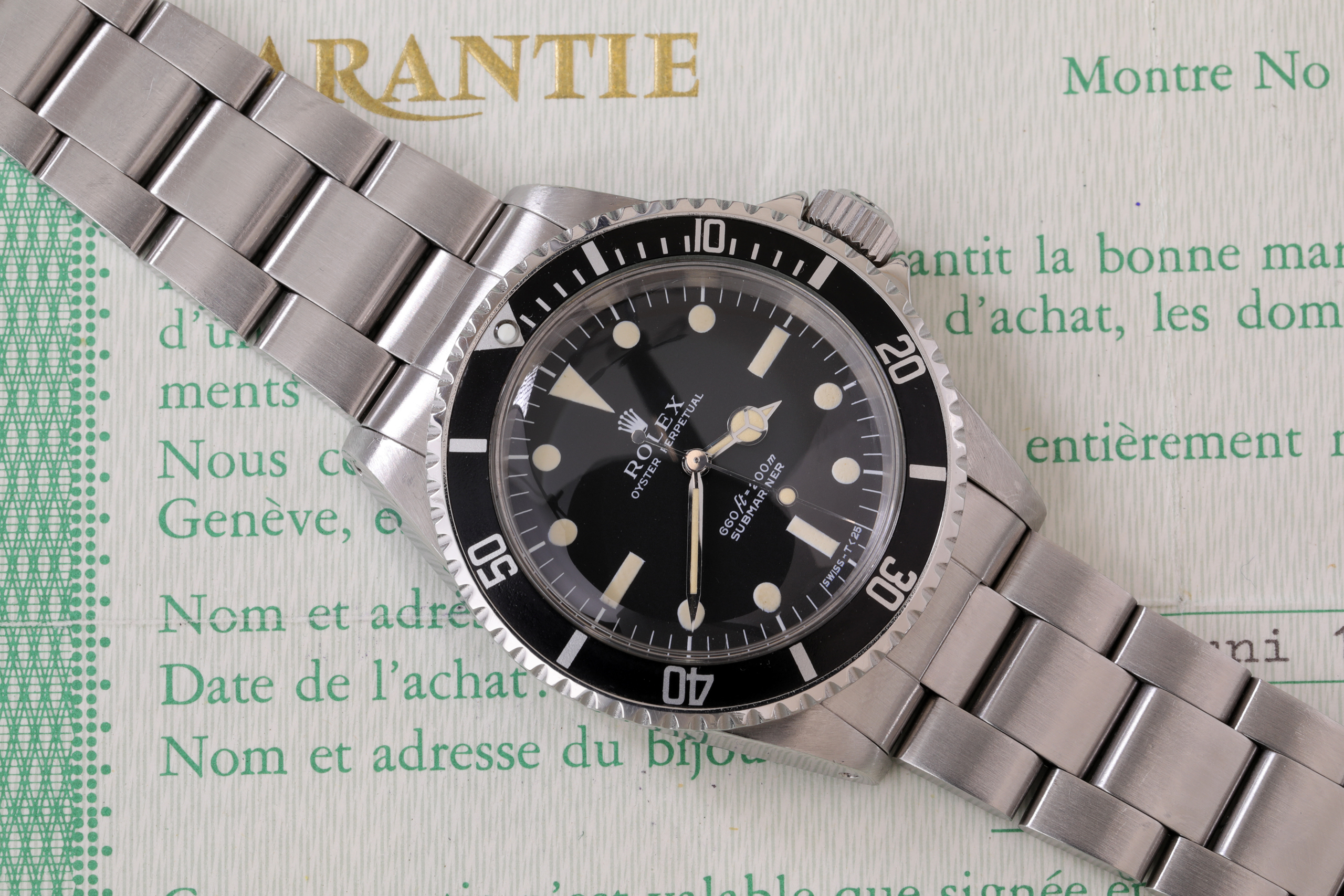 Rolex Submariner ref 5513 scatola e garanzia
