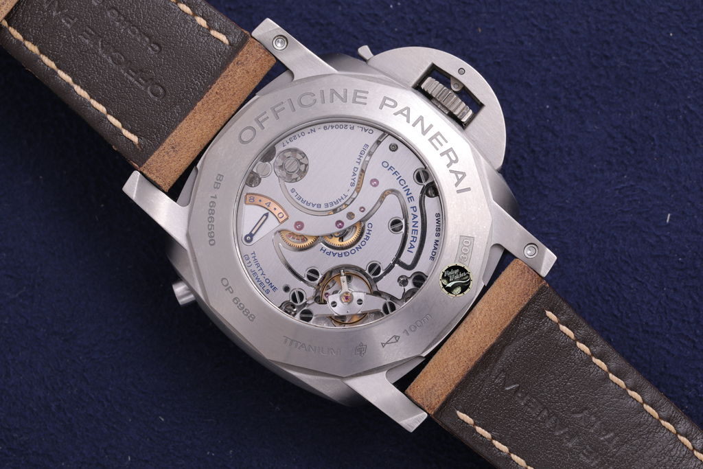 Panerai Luminor 1950 Chrono Monopulsante Left-Handed 8 Days Titanio (PAM 00579). - immagine 3