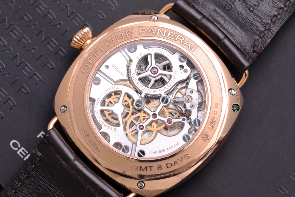 Panerai Radiomir PAM 00395, GMT oro rosso